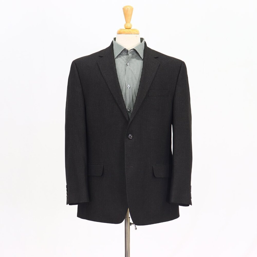 IZOD 44R Green Solid 2-Button Sport Coat Blazer Jacket T326
